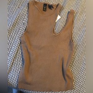 Windsor NWT asymmetrical sexy cotton top L